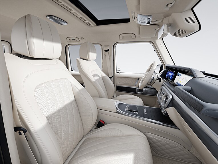 De Mercedes-Benz G-Klasse met interieur SUPERIOR Line.