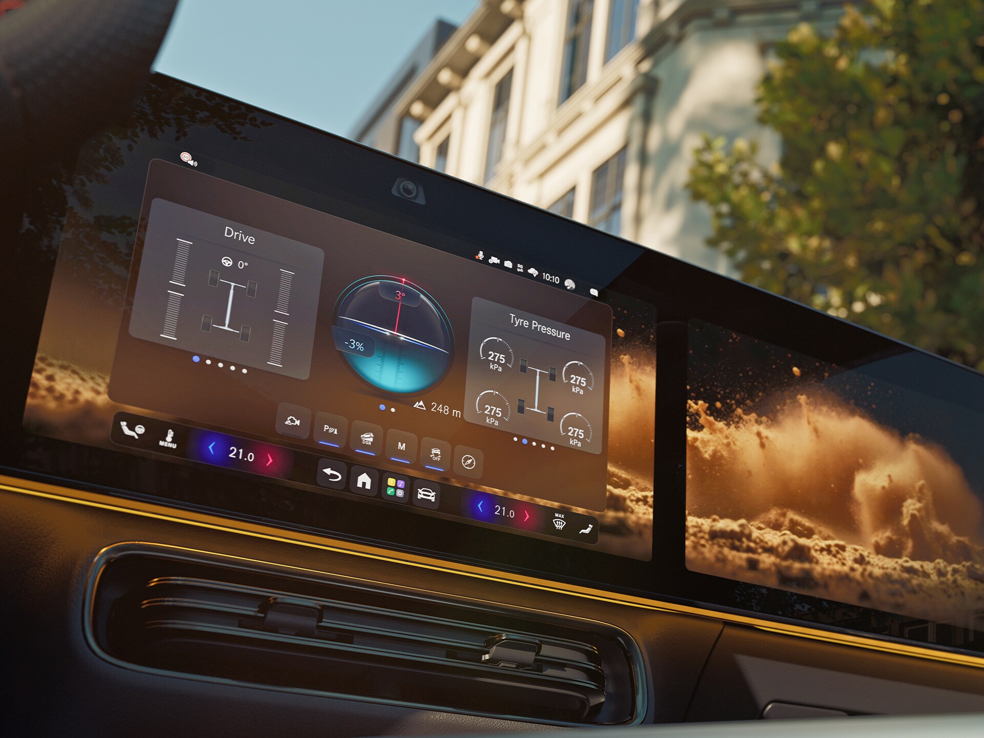 Le mode Terrain du nouveau GLA de Mercedes-Benz.
