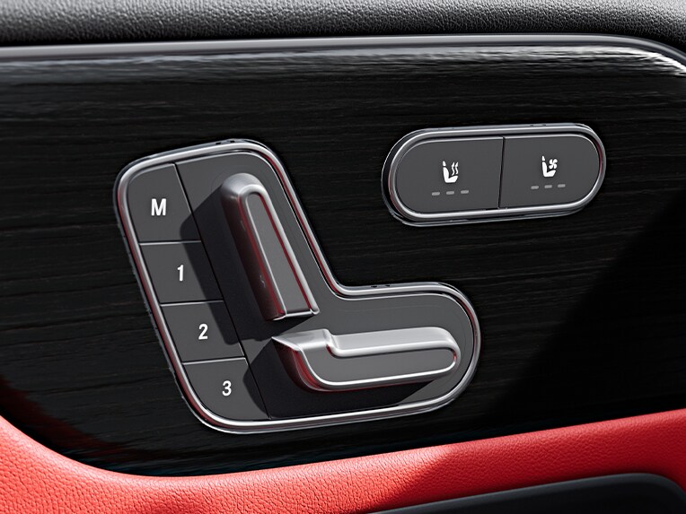 Stoelverwarming in de Mercedes-Benz GLA.