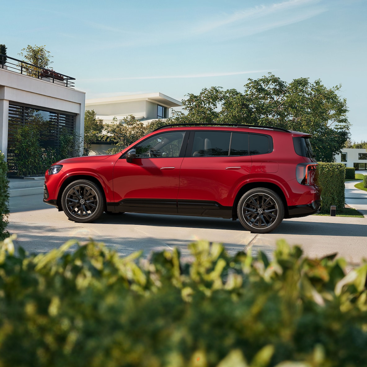 Het exterieur van de Mercedes-Benz GLB.