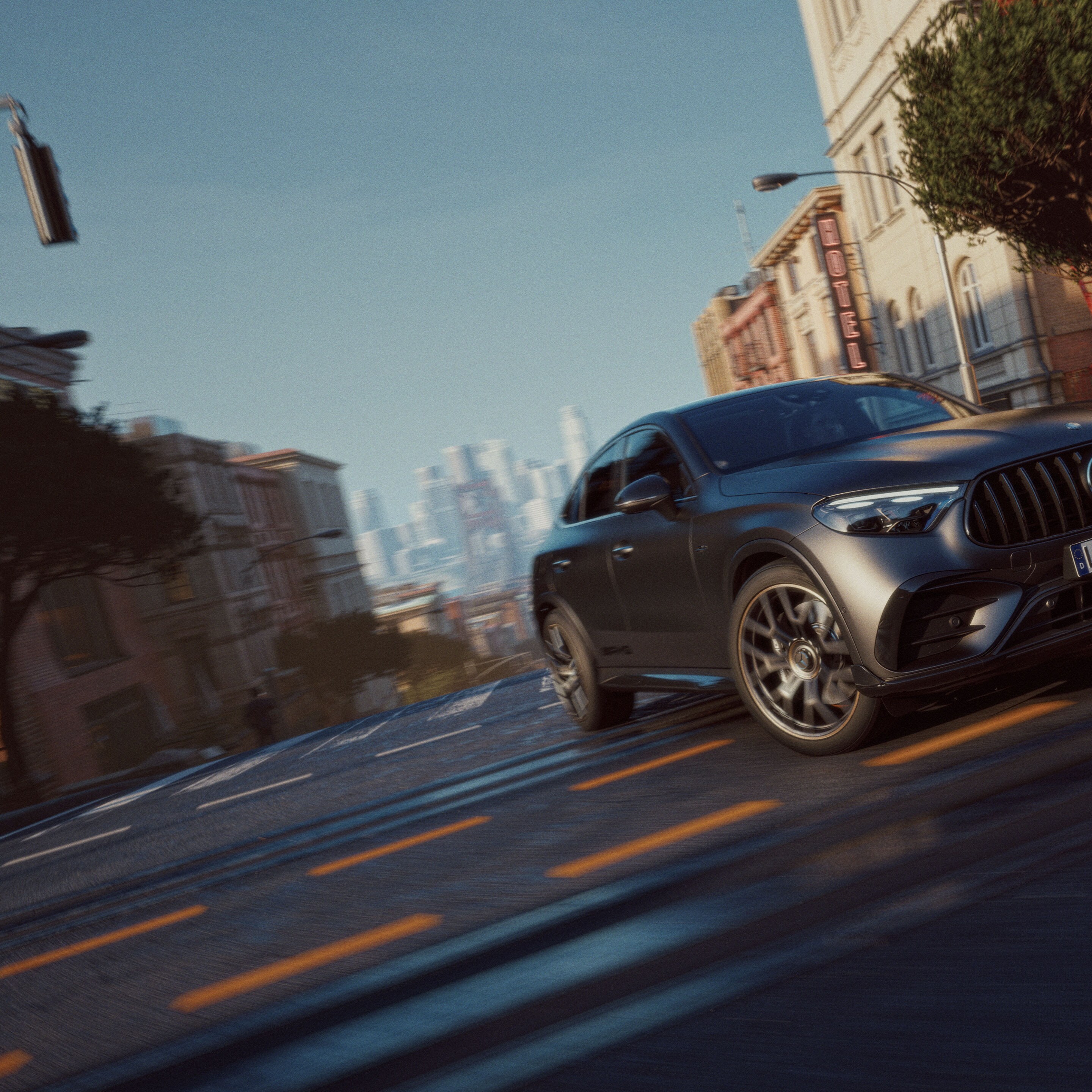 L'extérieur du nouveau Mercedes-AMG GLC Coupé.