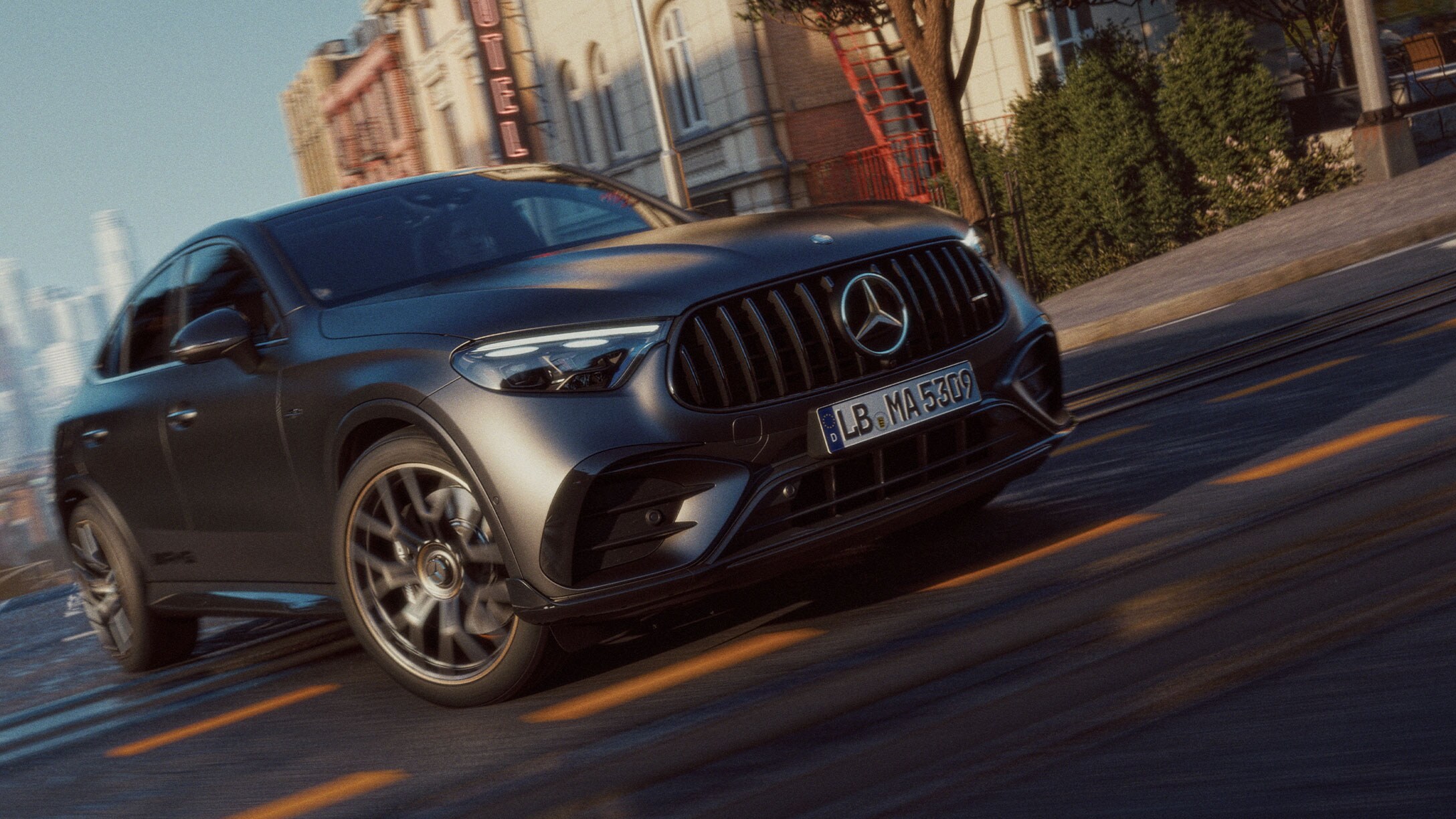 Le Pack Nuit II du nouveau Mercedes-AMG GLC Coupé.