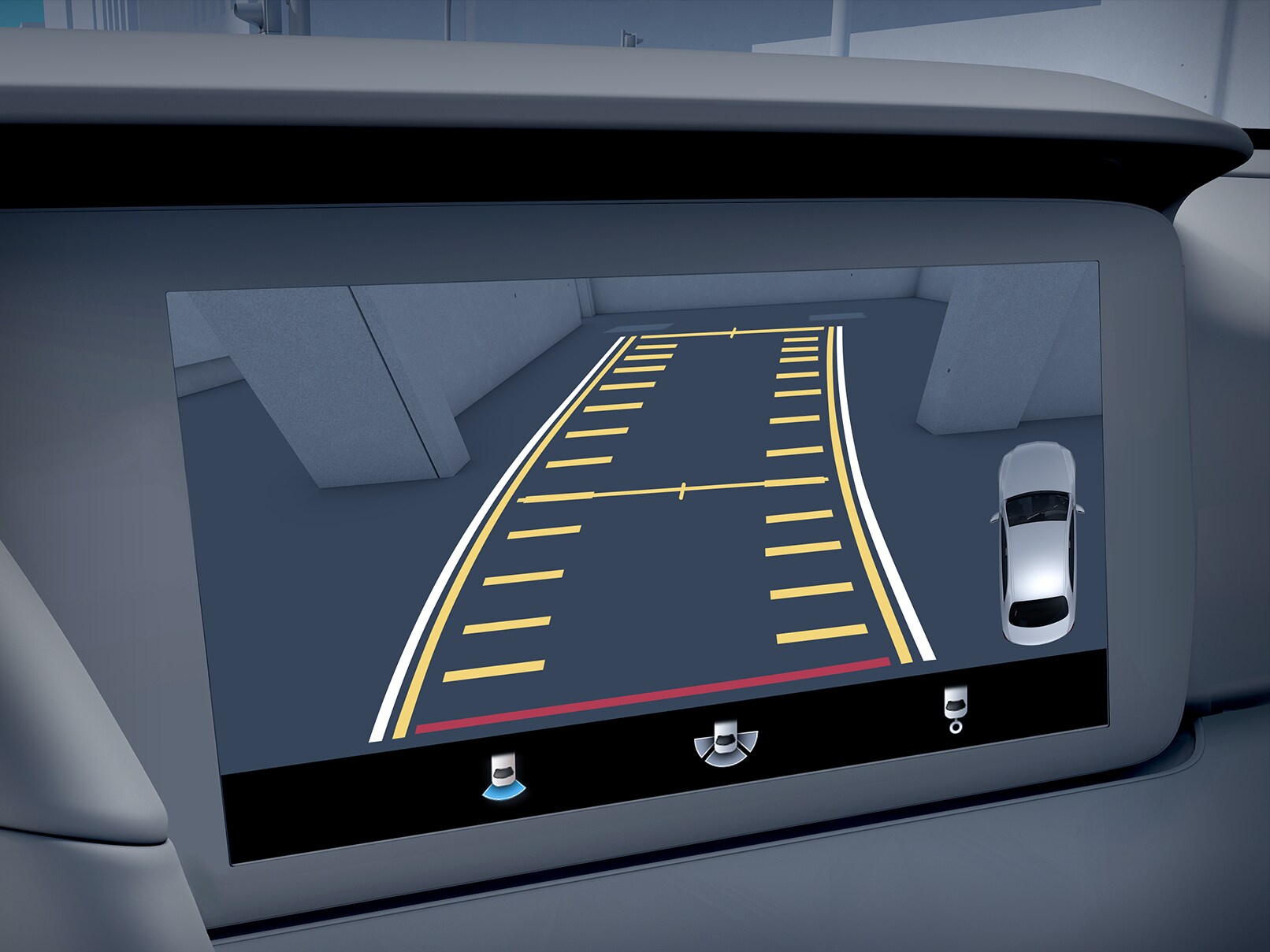 Le fonctionnement du Pack Stationnement avec caméra de recul dans la Mercedes-Benz GLC Coupé.