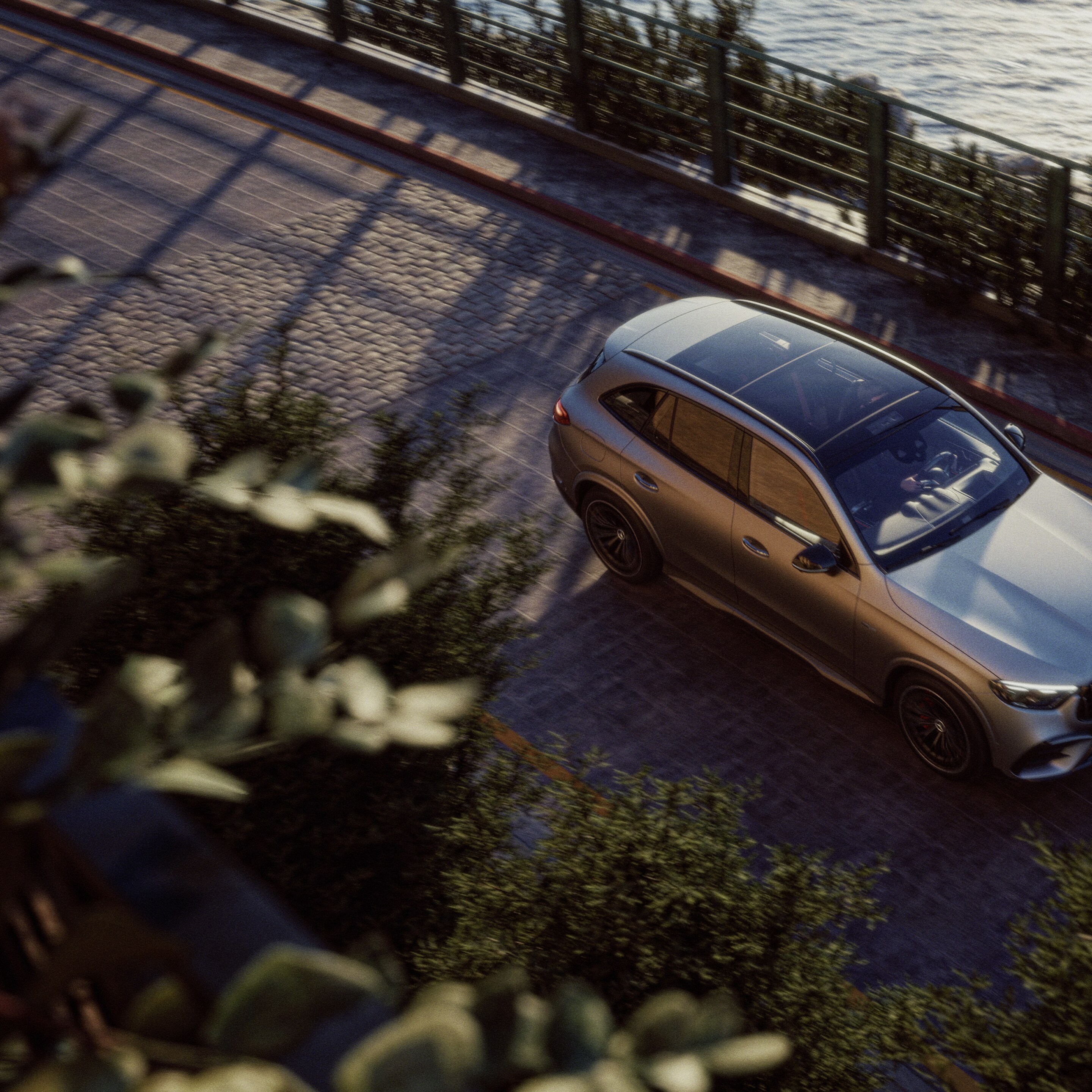 Het exterieur van de nieuwe Mercedes-AMG GLC SUV.