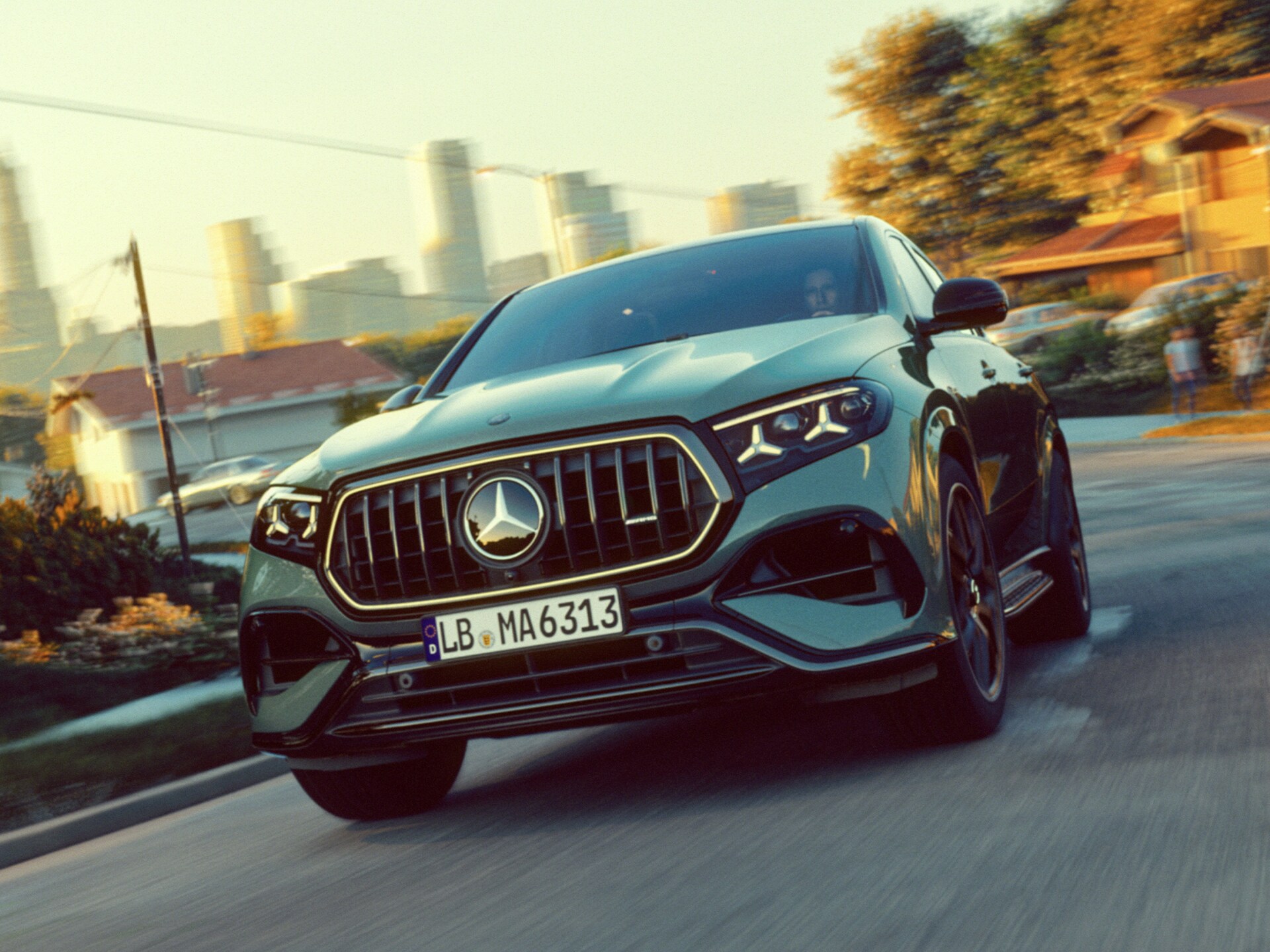 Het nieuwe frontdesign van de Mercedes-AMG GLE 63 S 4MATIC+ Coupé.