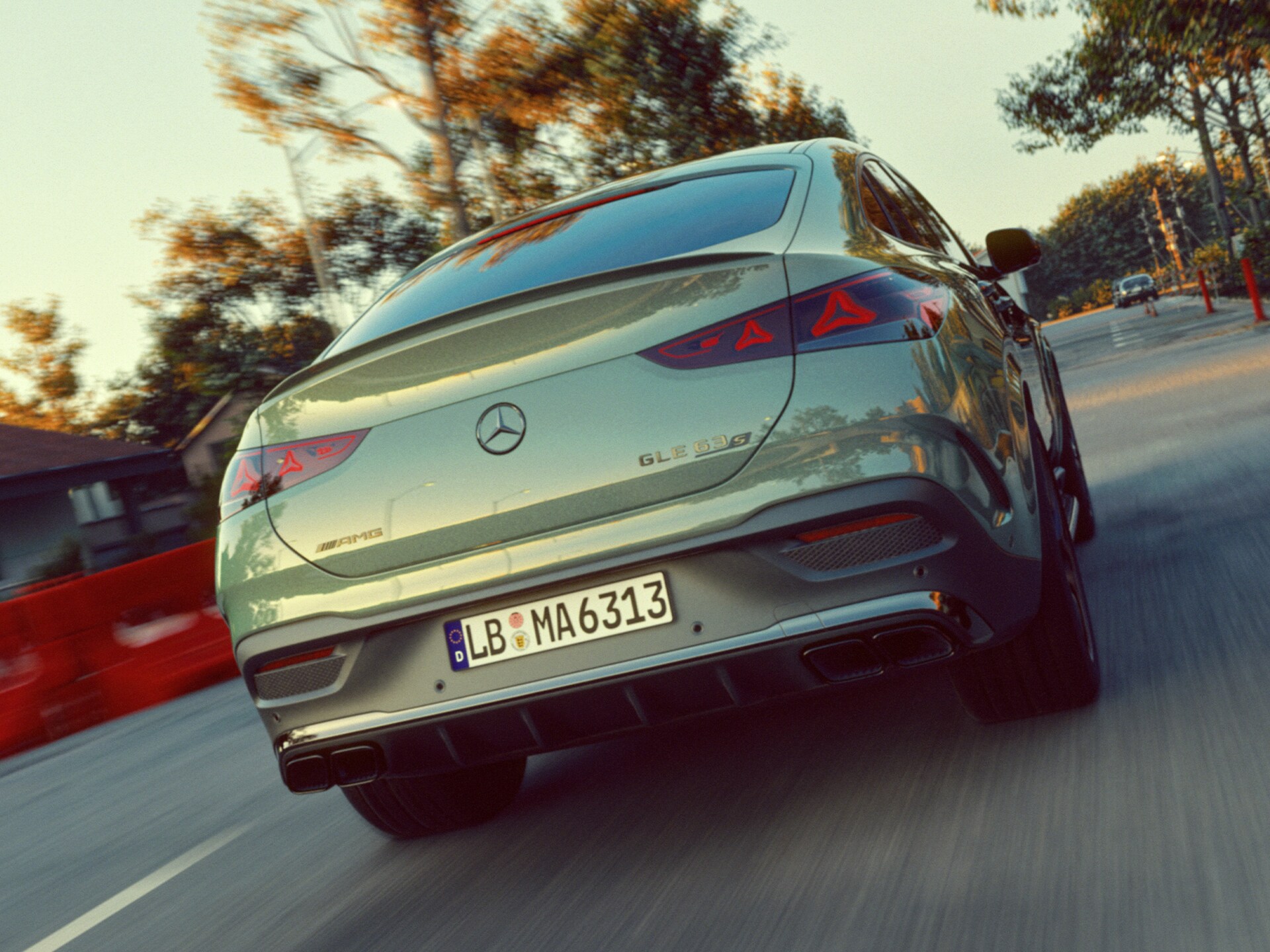Het nieuwe achterontwerp van de Mercedes-AMG GLE 63 S 4MATIC+ Coupé.