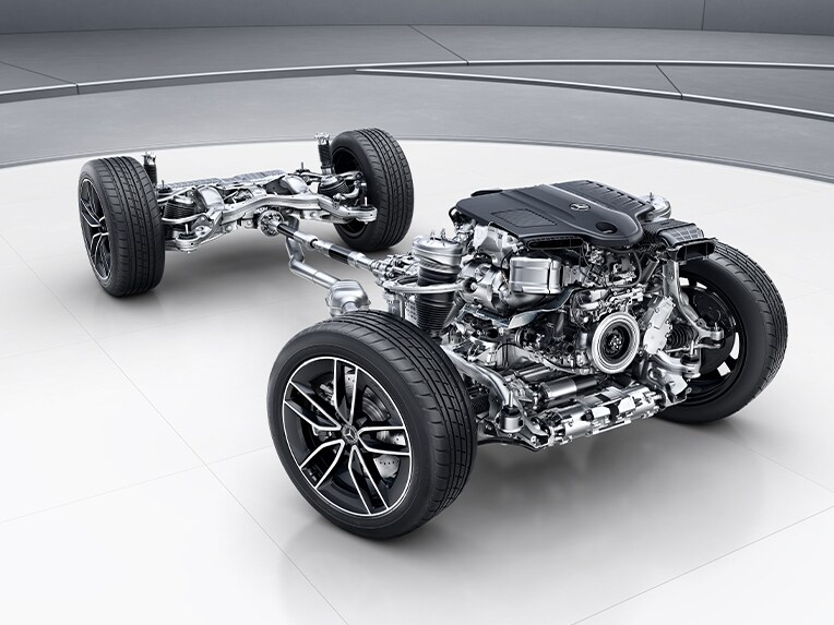 La transmission intégrale 4MATIC de la Mercedes-Benz GLE Coupé.