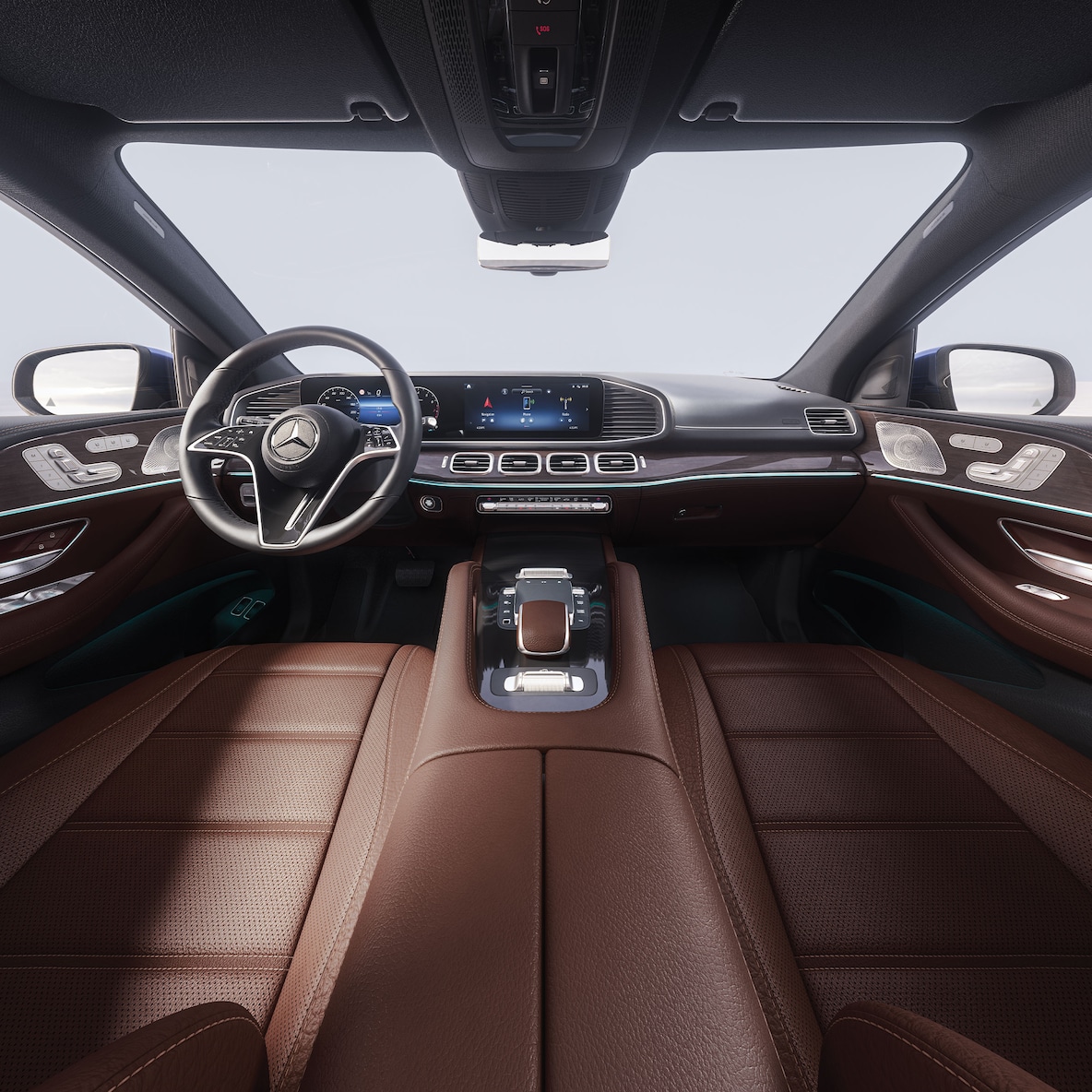 L'intérieur de la Mercedes-Benz GLE Coupé.