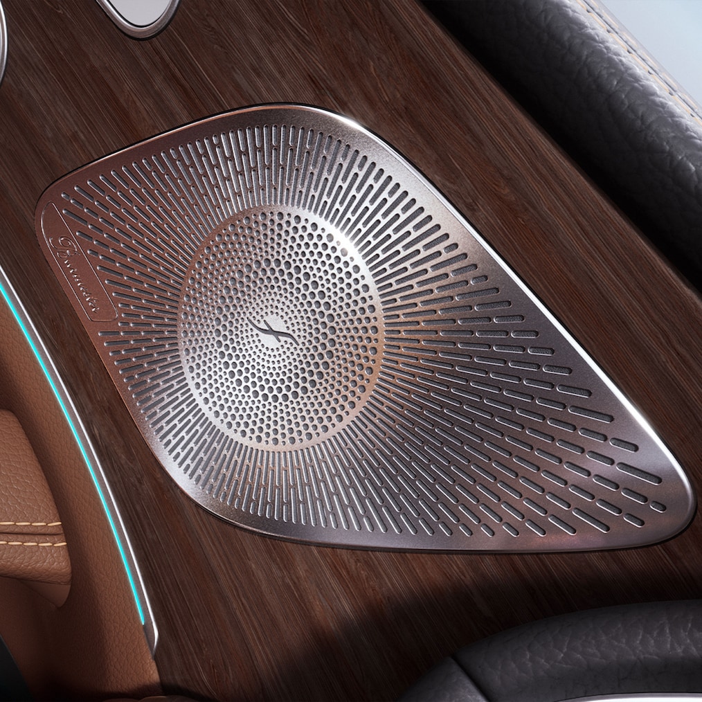 Un haut-parleur du système de sonorisation surround Burmester® dans la Mercedes-Benz GLE Coupé.