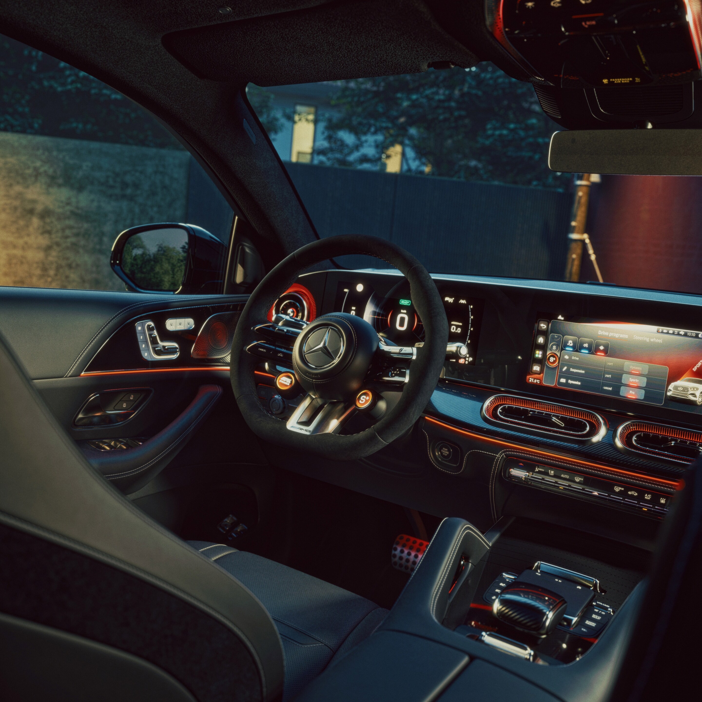 Het interieur van de nieuwe Mercedes-AMG GLE Coupé.