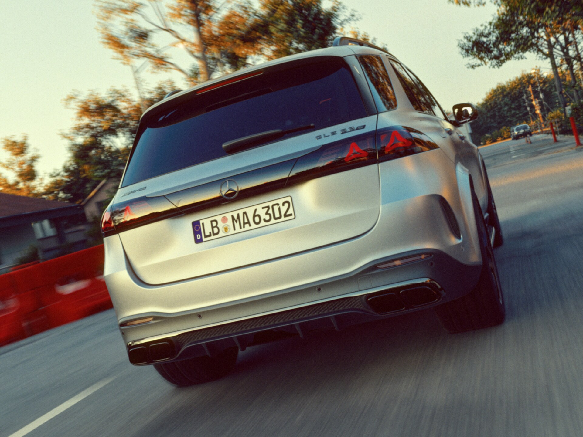 Het nieuwe achterdesign van de Mercedes-AMG GLE 63 S 4MATIC+ SUV.