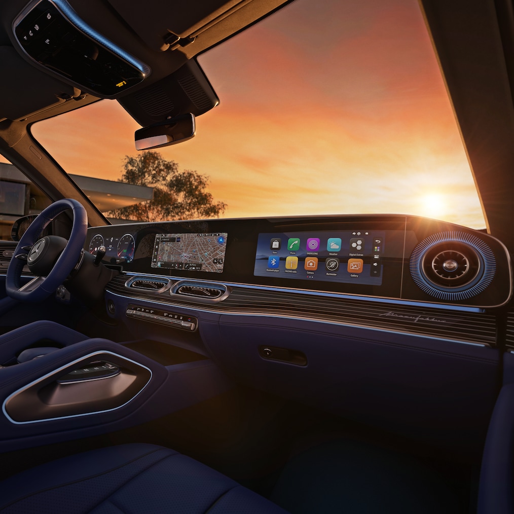 La planche de bord du nouveau GLE de Mercedes-Benz.