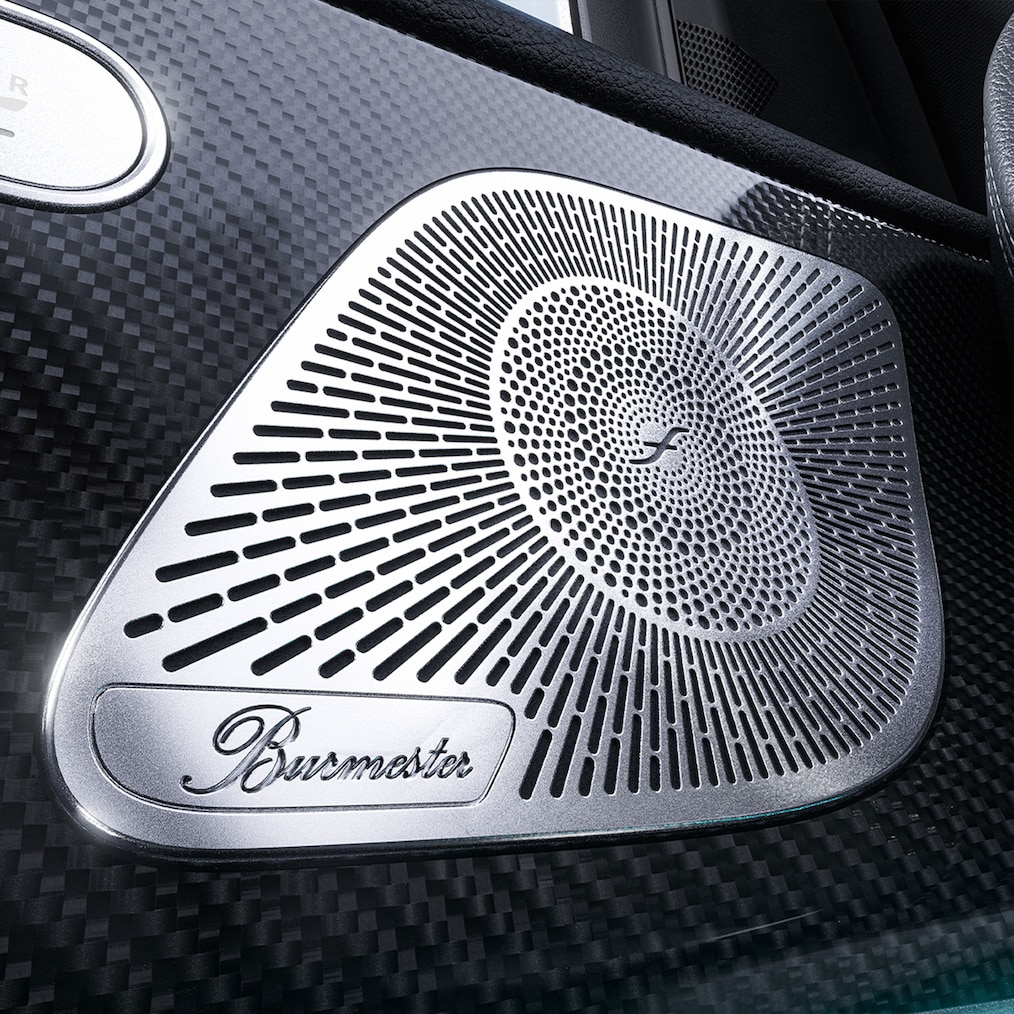 Les haut-parleurs du système de sonorisation surround Burmester® dans la Mercedes-Benz GLE.