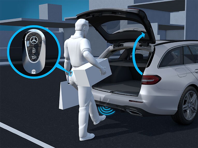 Het KEYLESS-GO-comfortpakket voor de GLS van Mercedes-Benz.