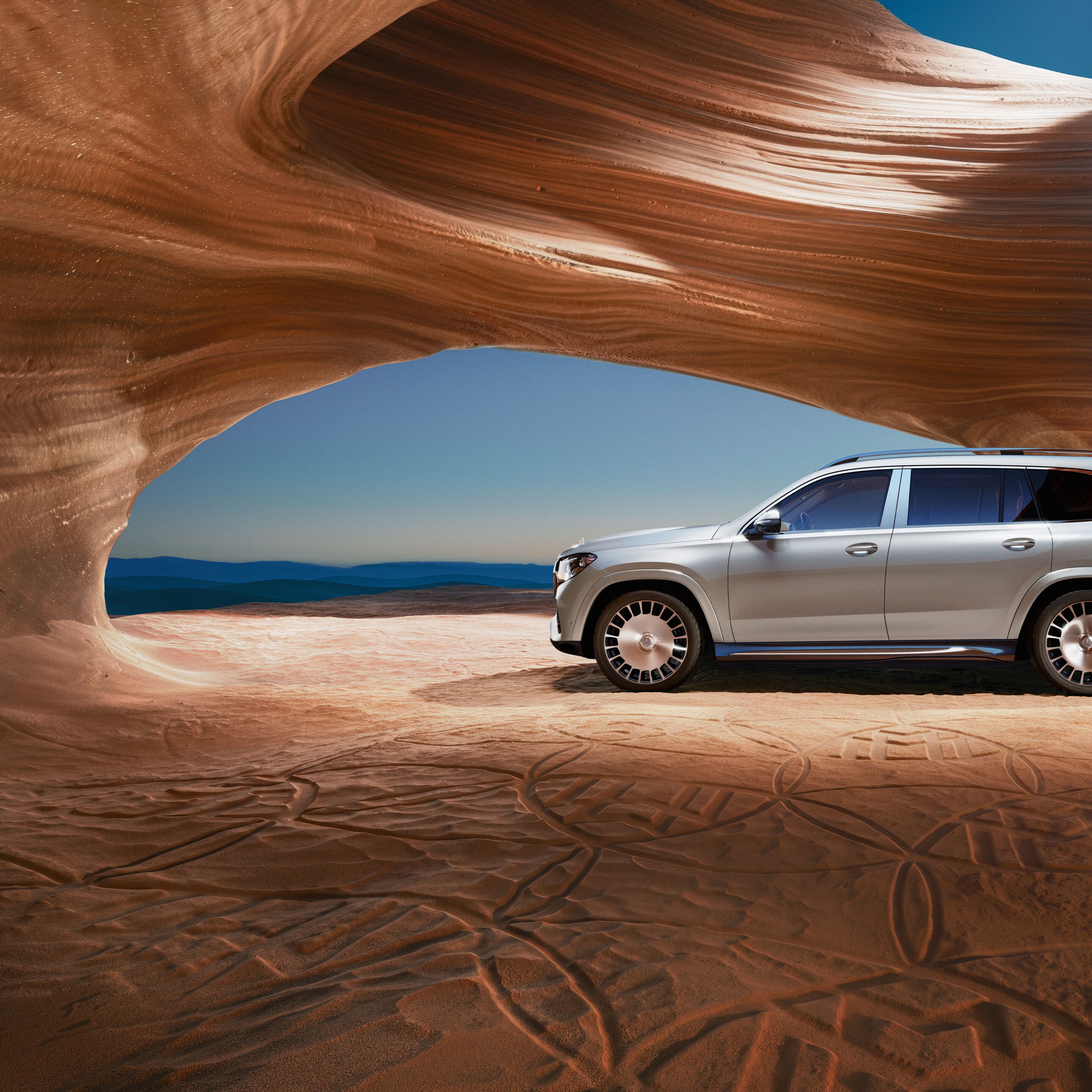 L'extérieur du GLS de Mercedes-Maybach.