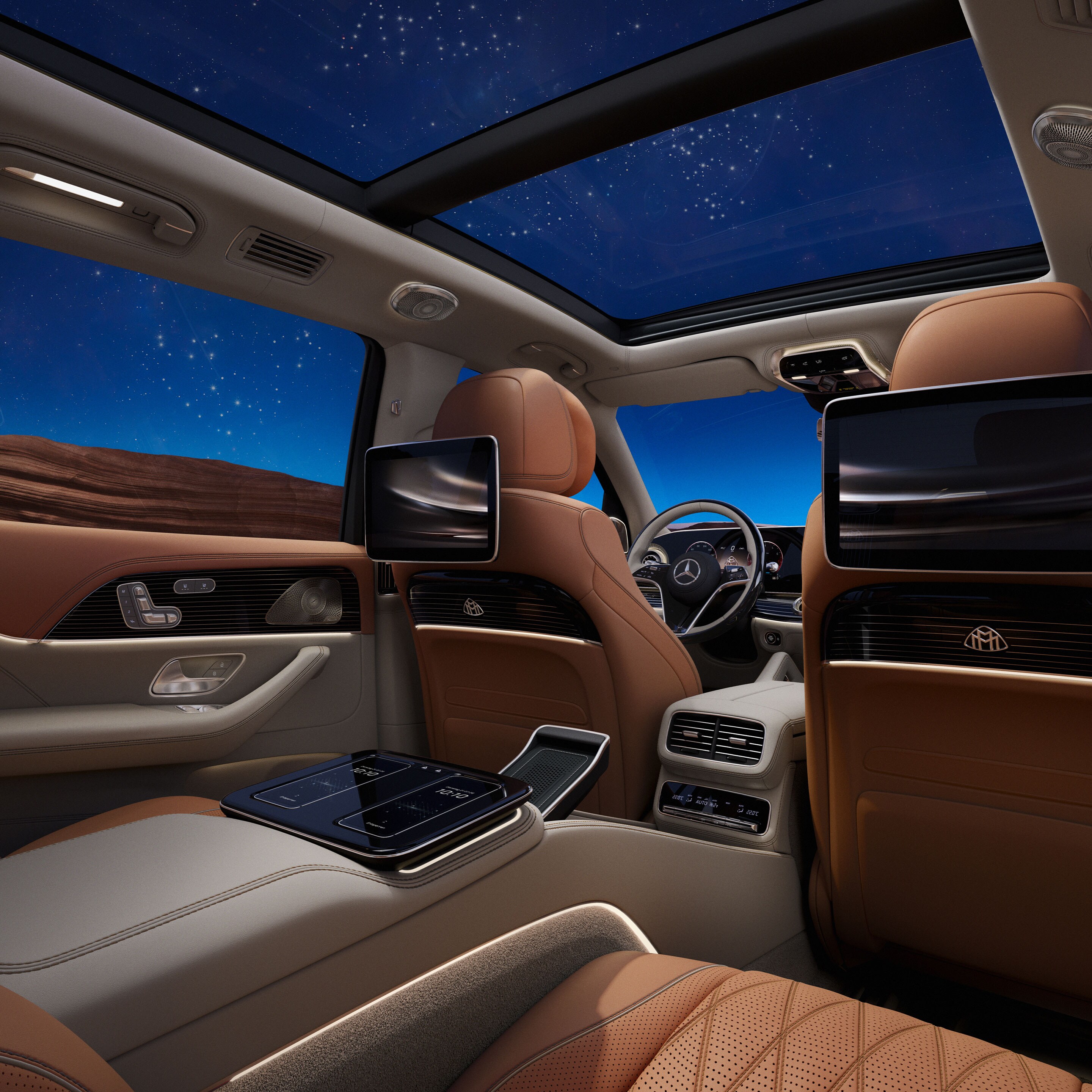 L'intérieur du GLS de Mercedes-Maybach.
