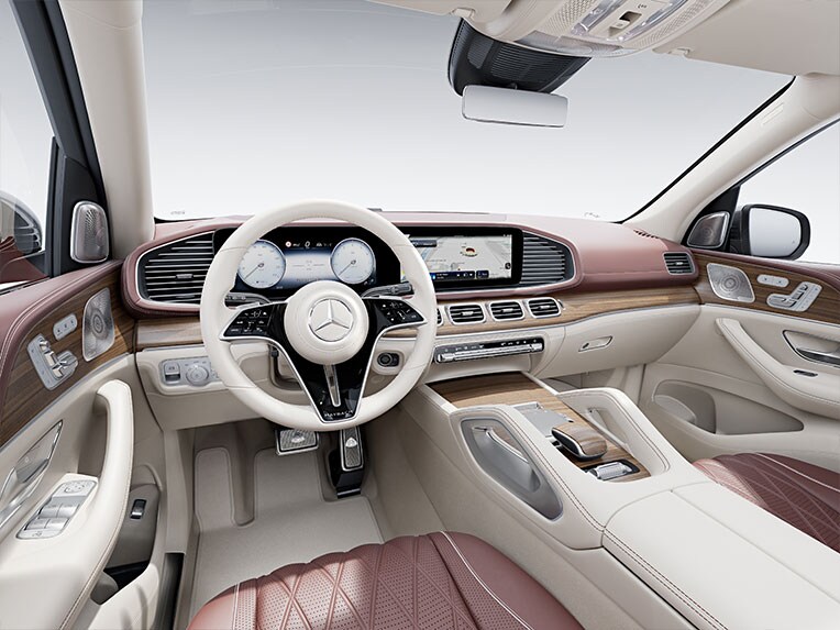 L’intérieur de la Mercedes-Maybach GLS avec le Pack Chrome.