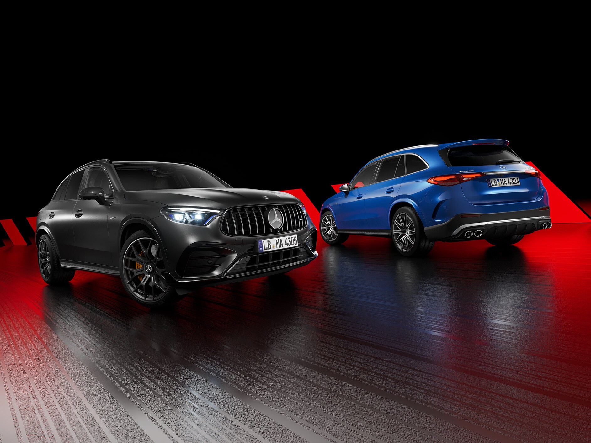 Un véhicule Mercedes-AMG dans une vue arrière.