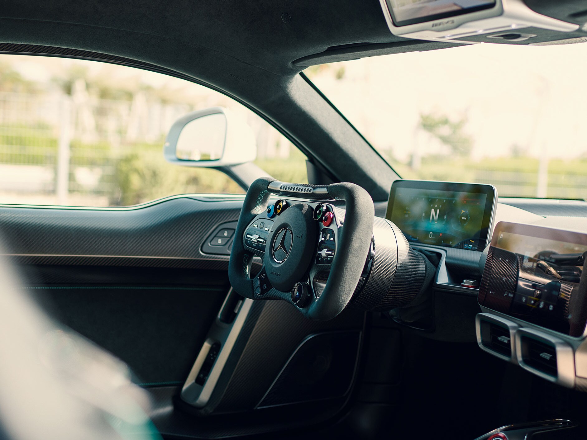 Interieur van de ONE van Mercedes-AMG.