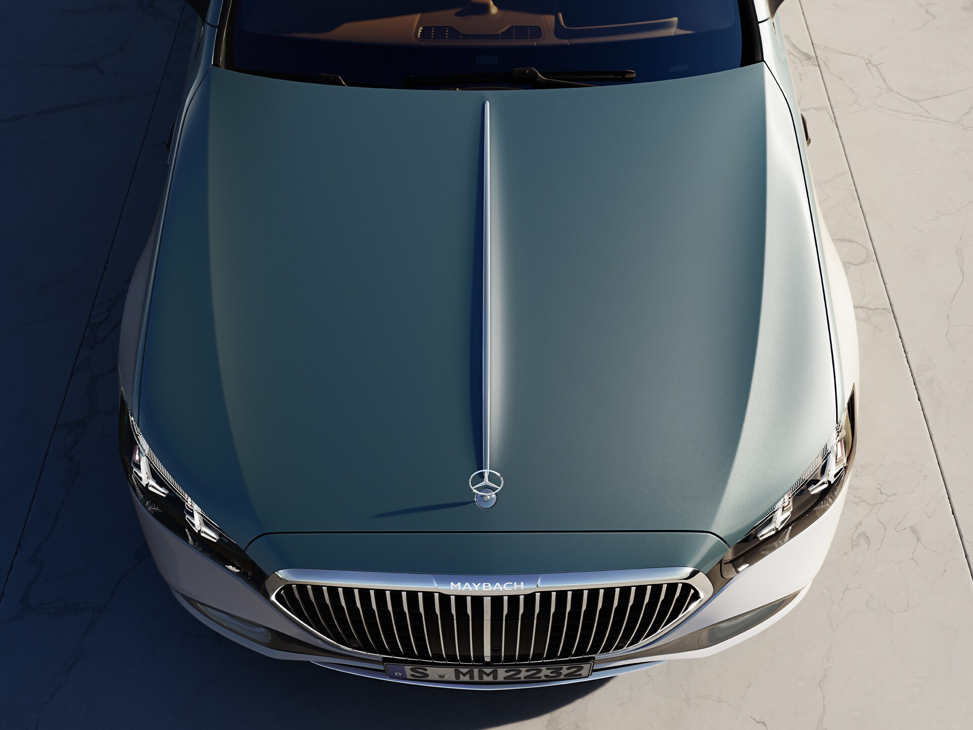 La Mercedes-Maybach S&nbsp;580&nbsp;e avec technologie EQ.