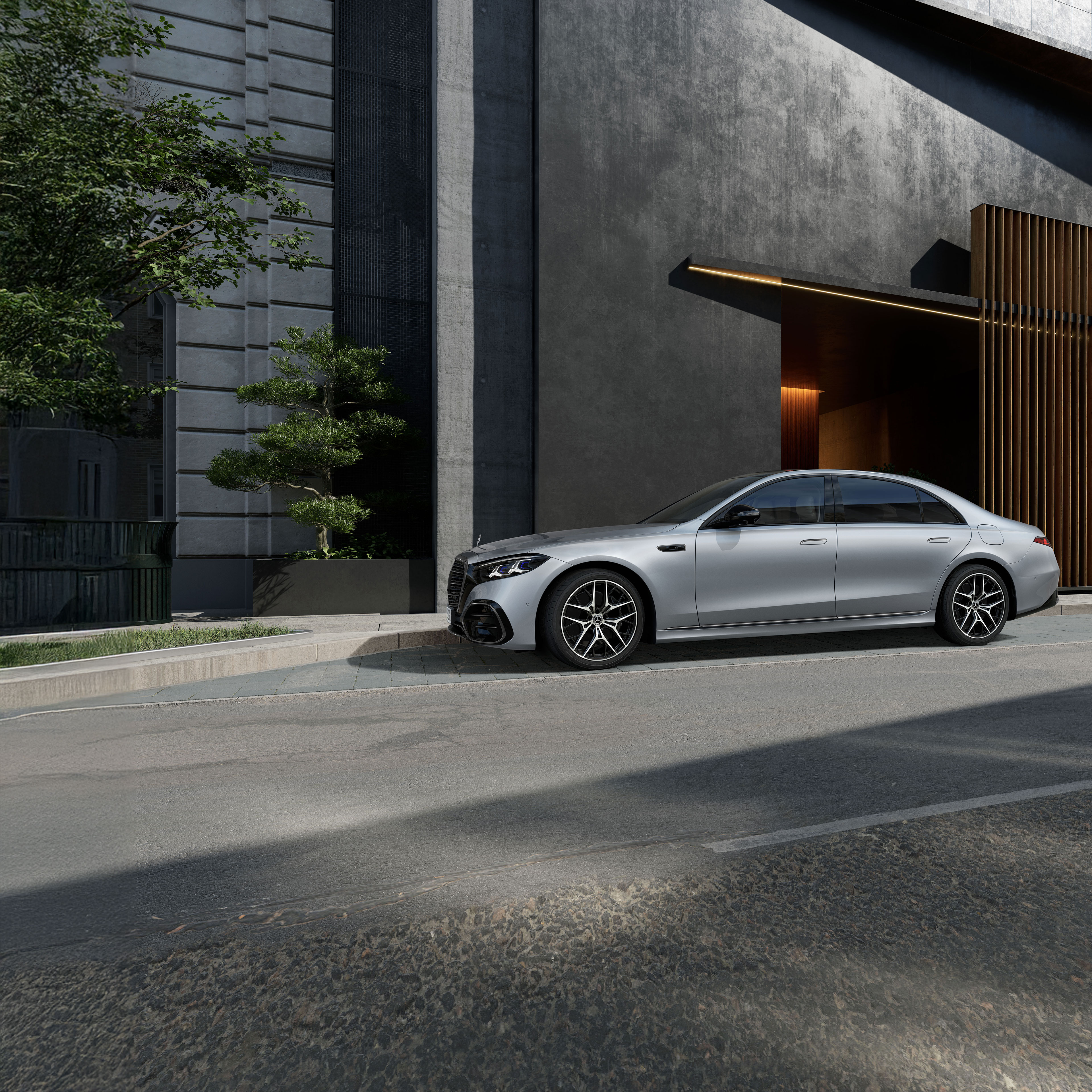 Classe S Berline | Mercedes-Benz La nouvelle Mercedes-Benz Classe S Berline version longue vue de près.