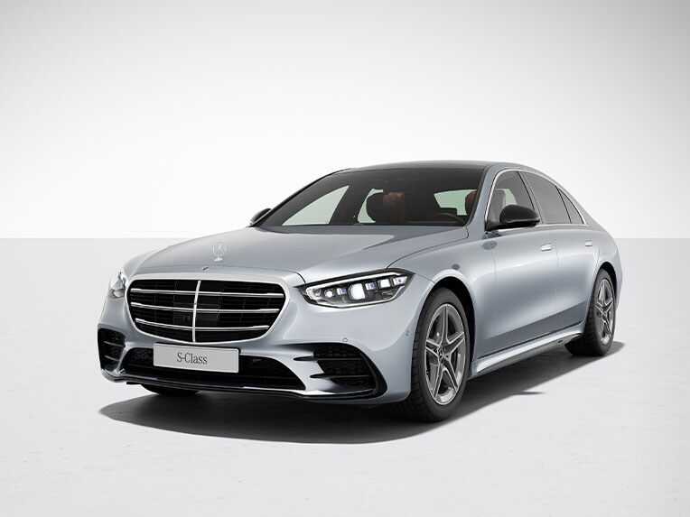 Exterieur van de Mercedes-Benz S-Klasse Limousine met Nightpakket.