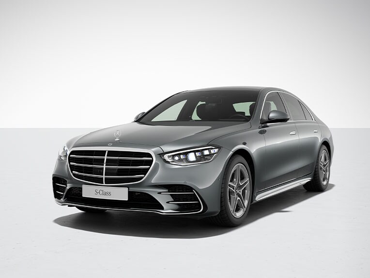 Exterieur van de Mercedes-Benz S-Klasse Limousine met AMG Line.