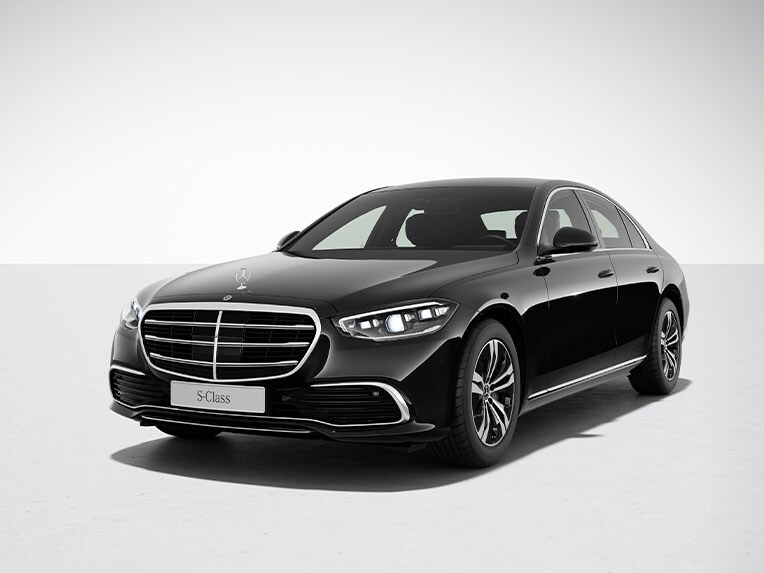 Exterieur van de Mercedes-Benz S-Klasse Limousine in de standaarduitvoering.