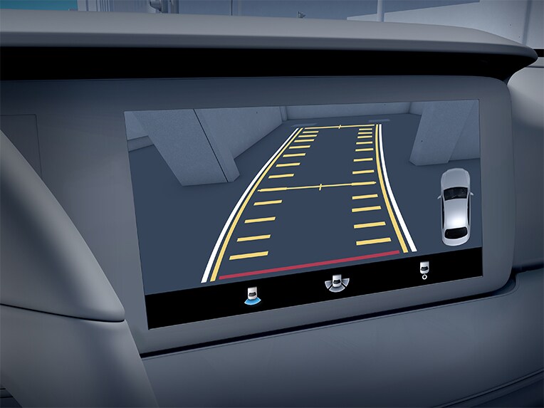 Het parkeerpakket met achteruitrijcamera van de Mercedes-Maybach SL 680.