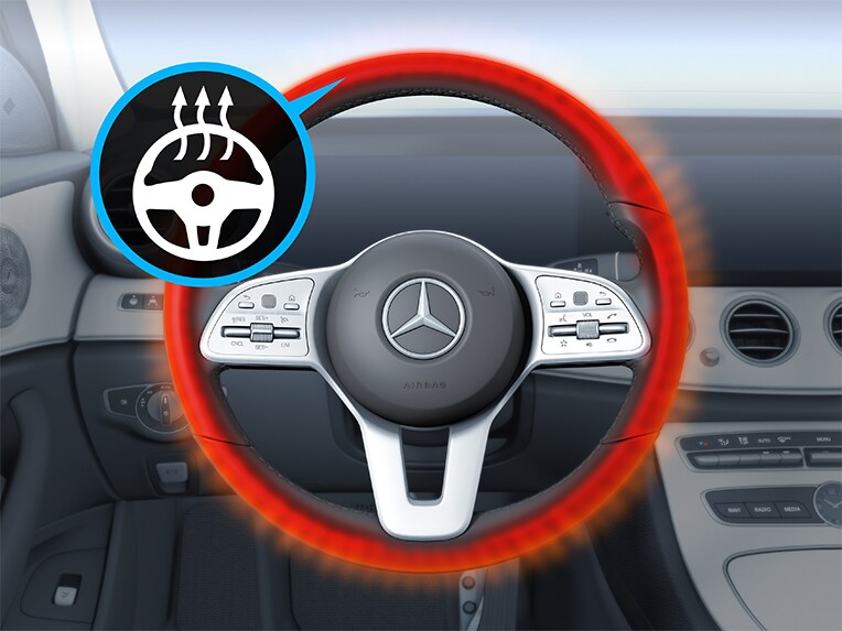 Stuurwielverwarming in de Mercedes-Maybach SL 680.