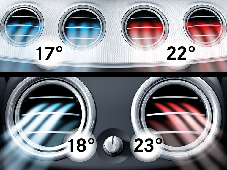 De automatische airconditioning THERMOTRONIC in de Mercedes-Maybach SL 680.