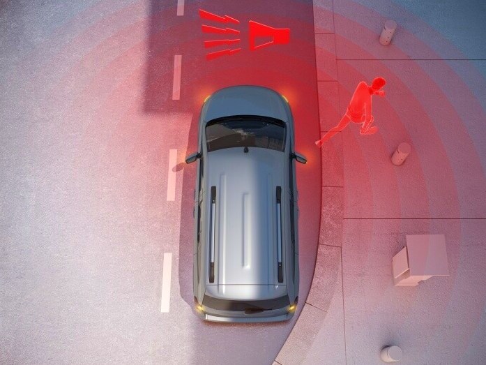 Diefstal-/inbraakalarminstallatie in de Mercedes-Benz T-Klasse.