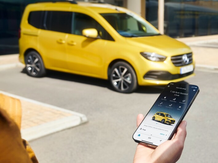 La vue Remote Services Plus sur l’écran d’un smartphone.