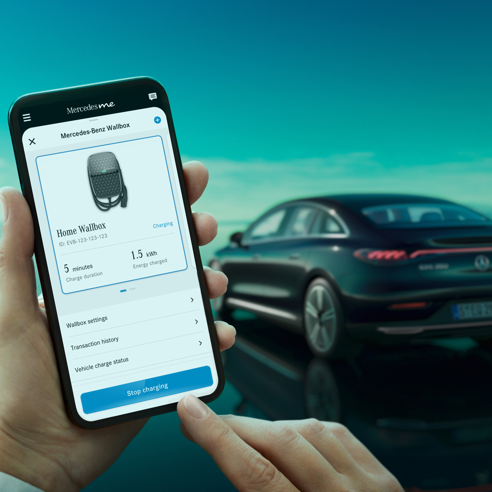 Électromobilité | EQE | Mercedes-EQ L’image montre la vue arrière de la Mercedes EQE.