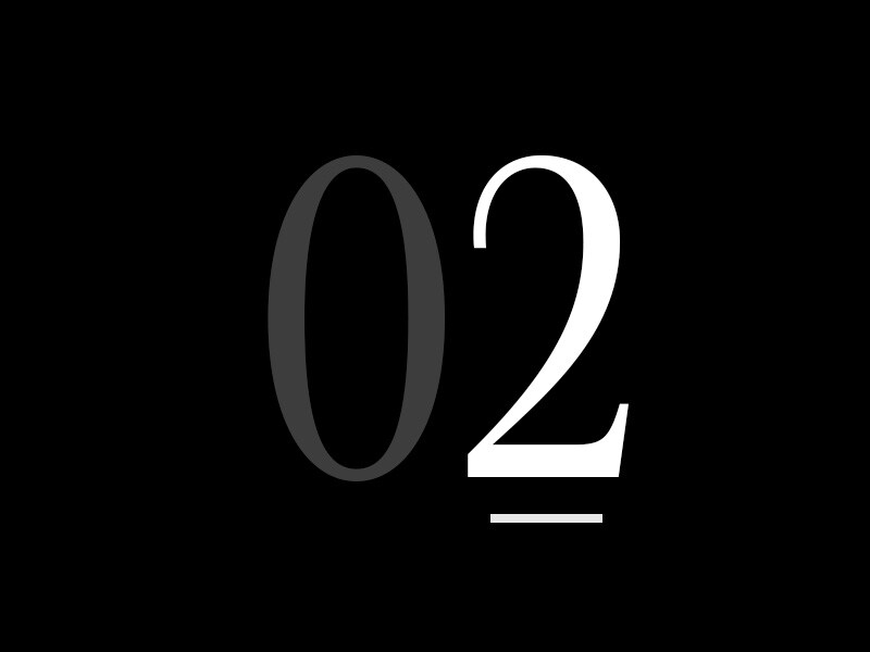 Un grand chiffre « 02 »