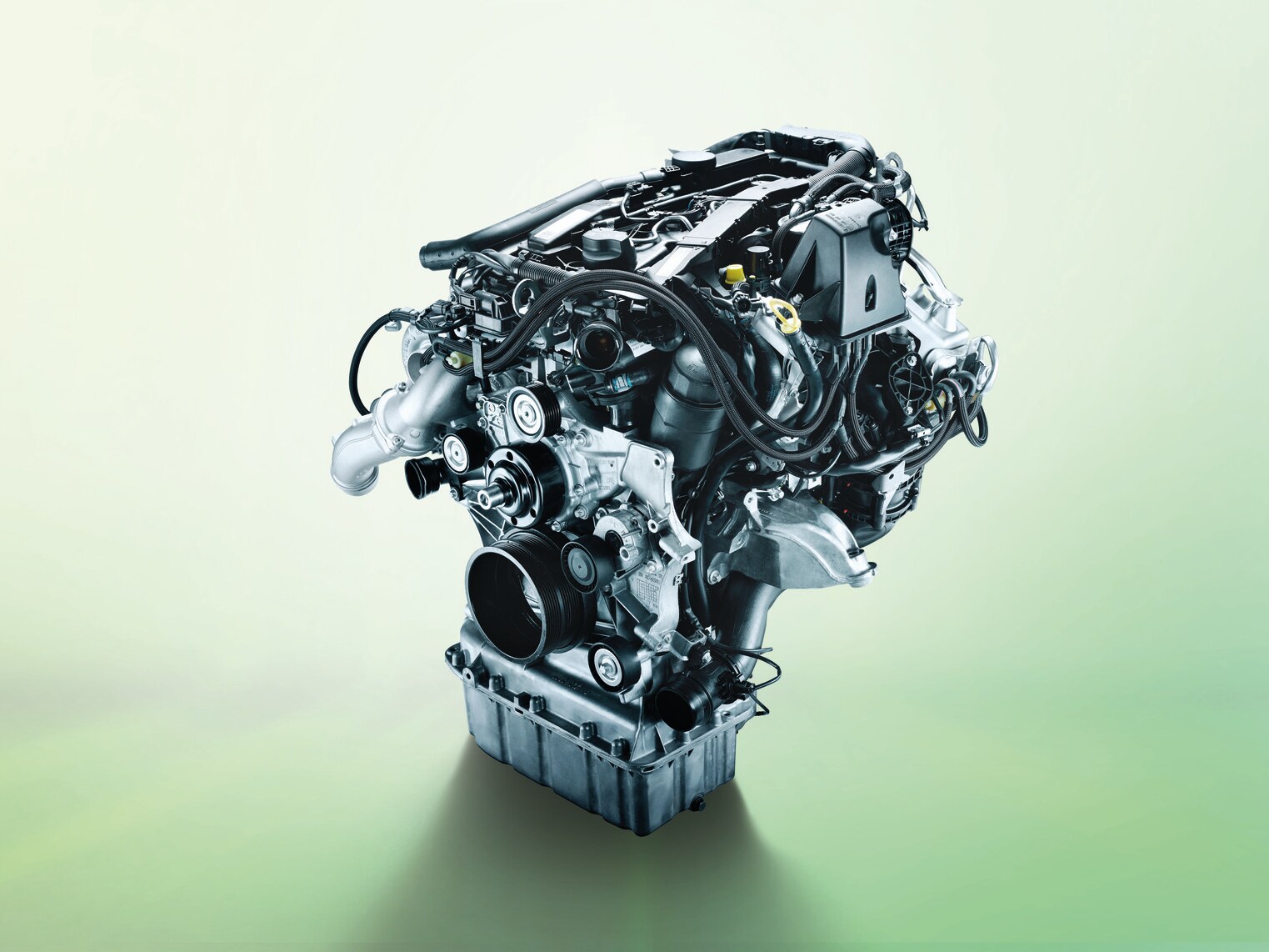 Pièces en échange standard d'un véhicule Mercedes-Benz.