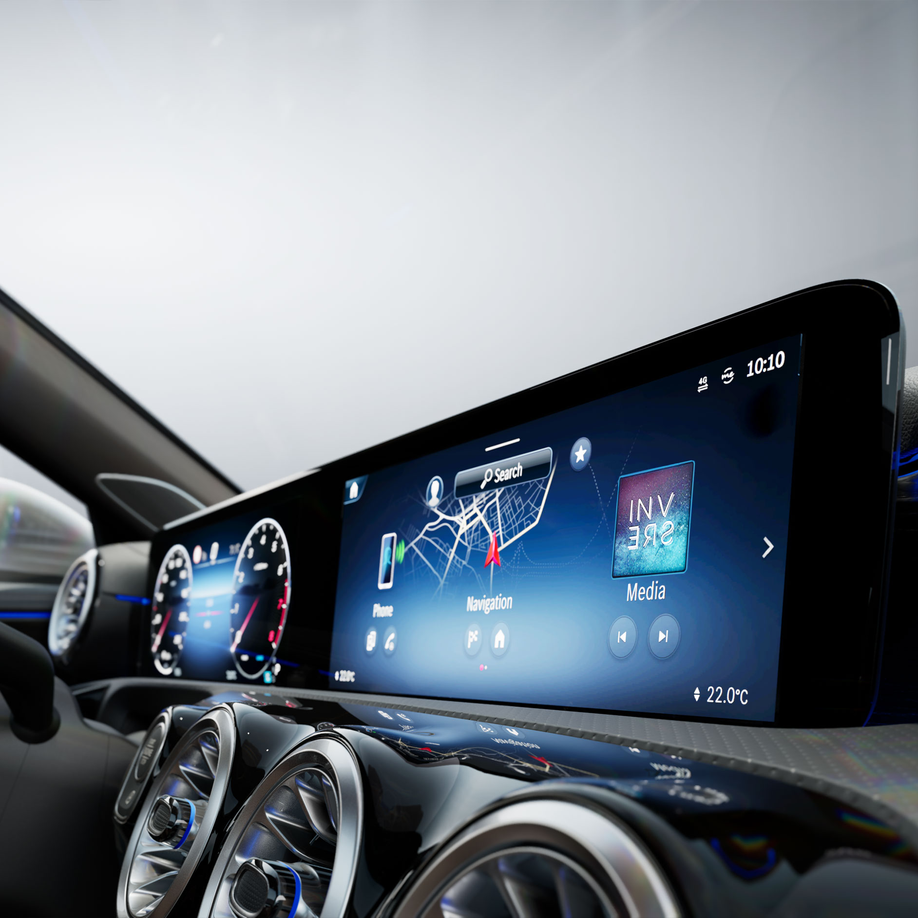 Modeloverzicht | MBUX multimediasysteem | Mercedes-Benz Interieur van een Mercedes-Benz.