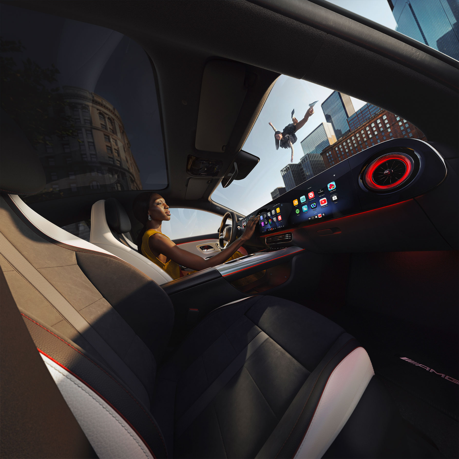 Handig via de lucht | Over-the-air-updates (OTA) | Mercedes-Benz Interieur van een Mercedes-Benz.