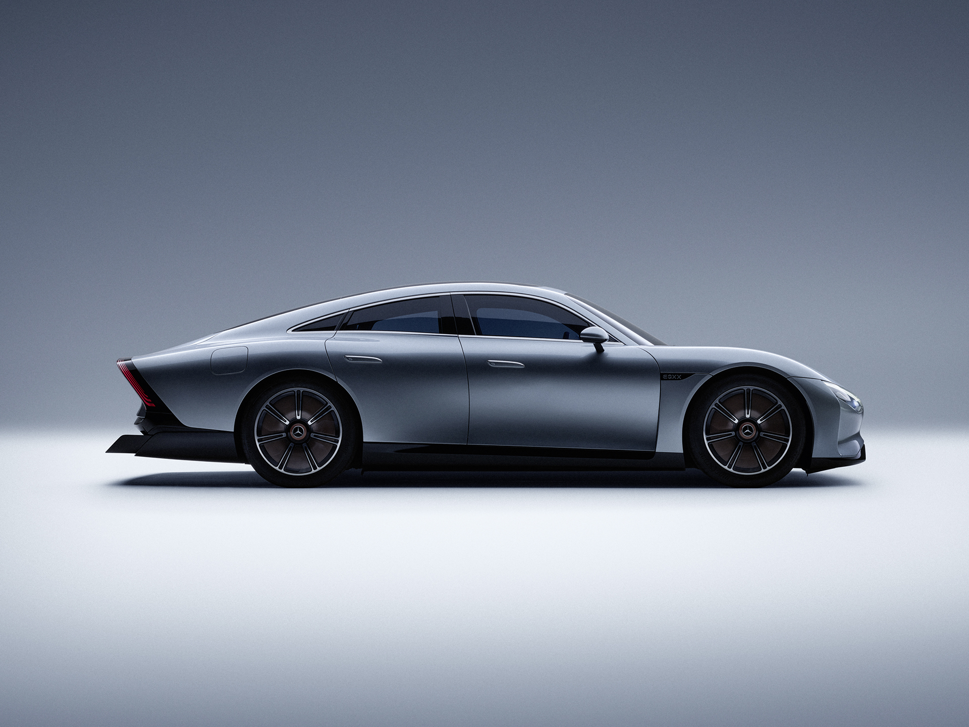 Toekomstvisie | Mercedes-Benz Zijaanzicht van een Mercedes-Benz conceptauto.