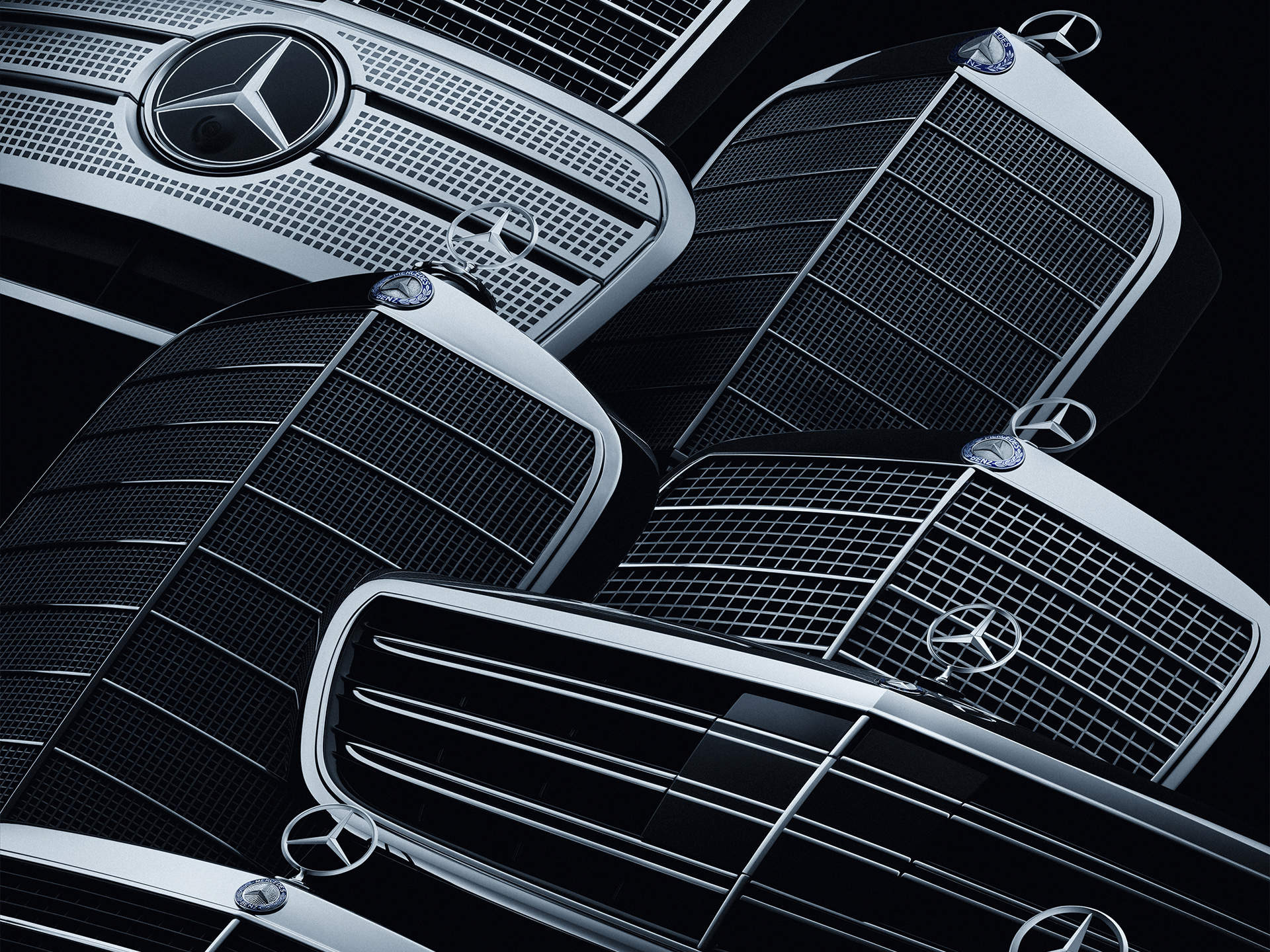 Kwaliteit | Mercedes-Benz Verzameling Mercedes-Benz radiator grilles.
