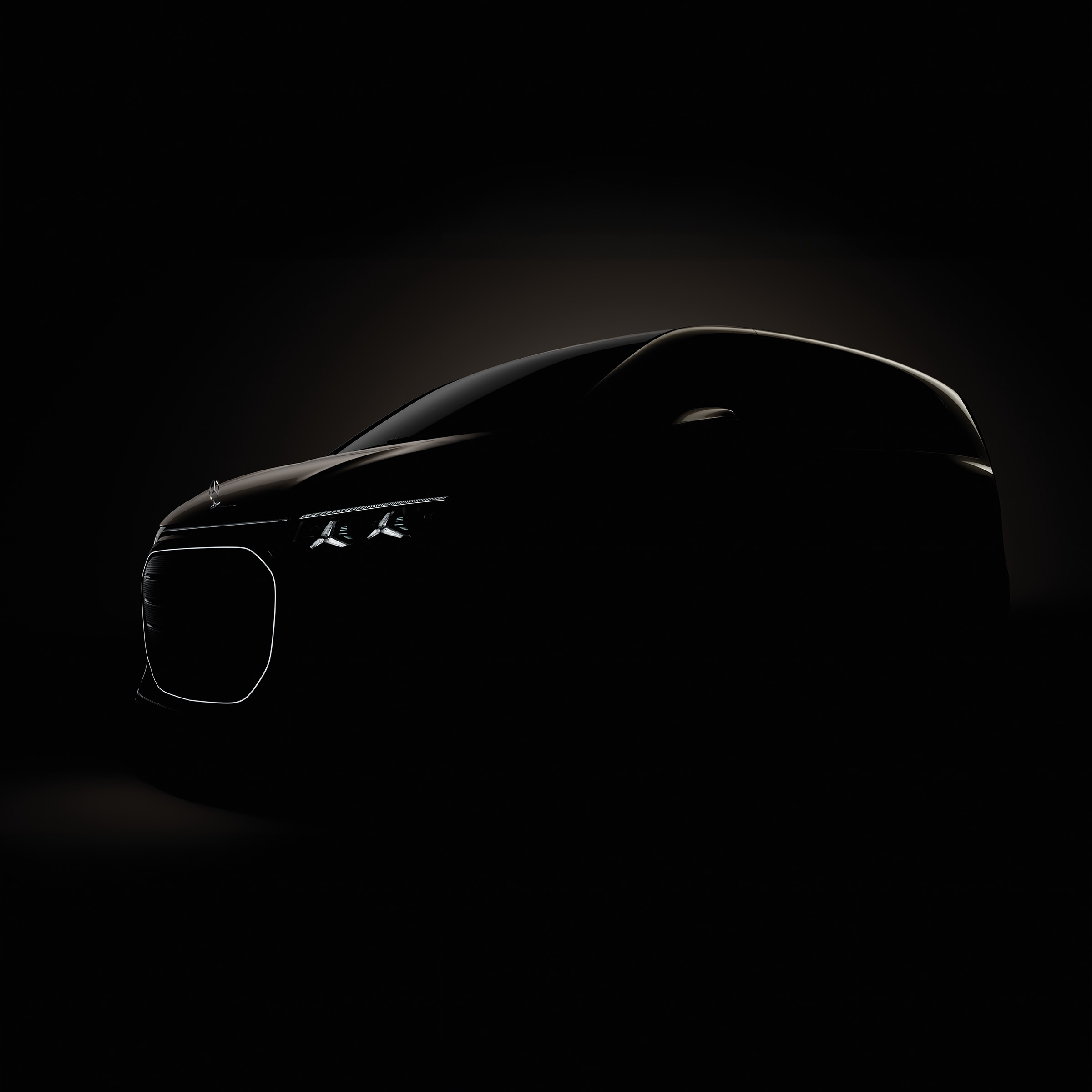 Le tout nouveau VLE | Historique des véhicules industriels | Mercedes-Benz Présentation du nouveau Mercedes-Benz VLE avec les phares allumés