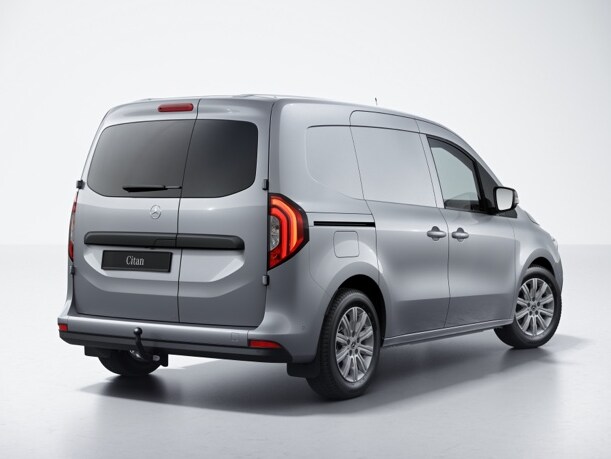 Achteraanzicht van de Mercedes-Benz Citan Gesloten Bestelwagen.
