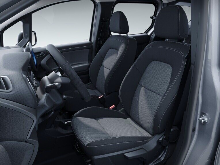Zitcomfortpakket in de Mercedes-Benz Citan Gesloten Bestelwagen.