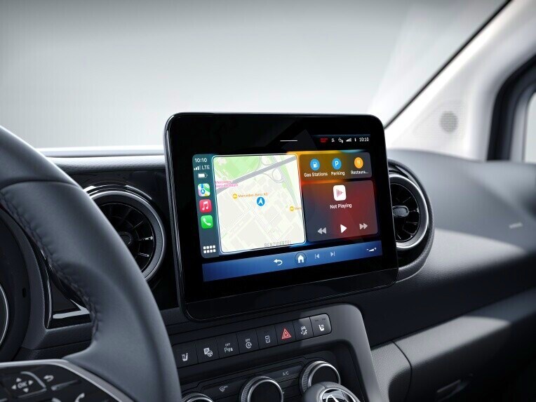 Smartphone-integratie in de Mercedes-Benz Citan Gesloten Bestelwagen.