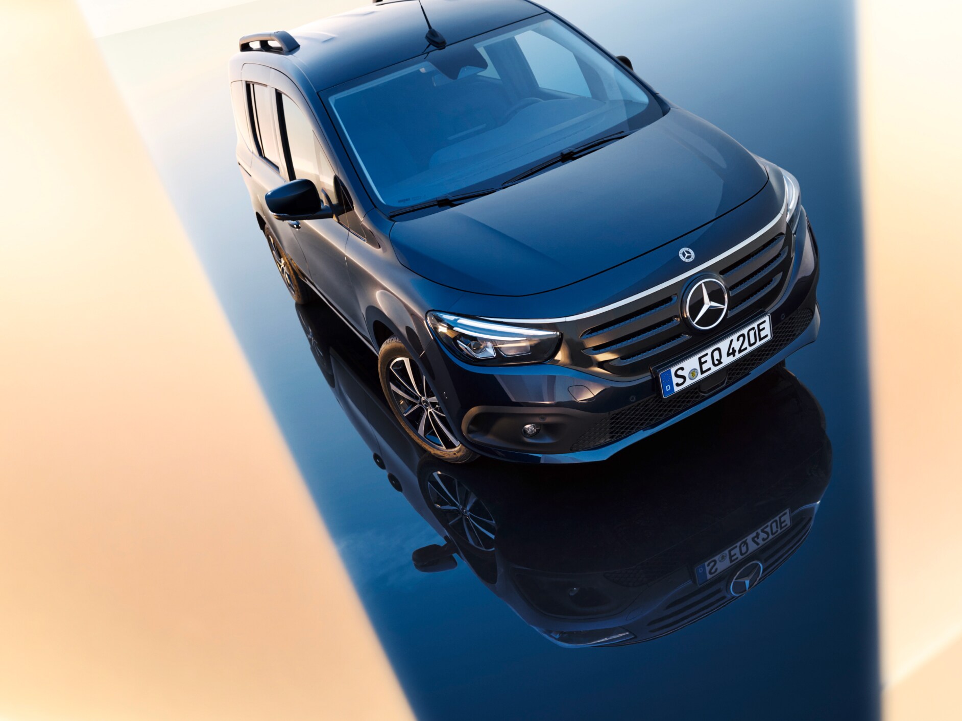 Exterieur van de Mercedes-Benz EQT.