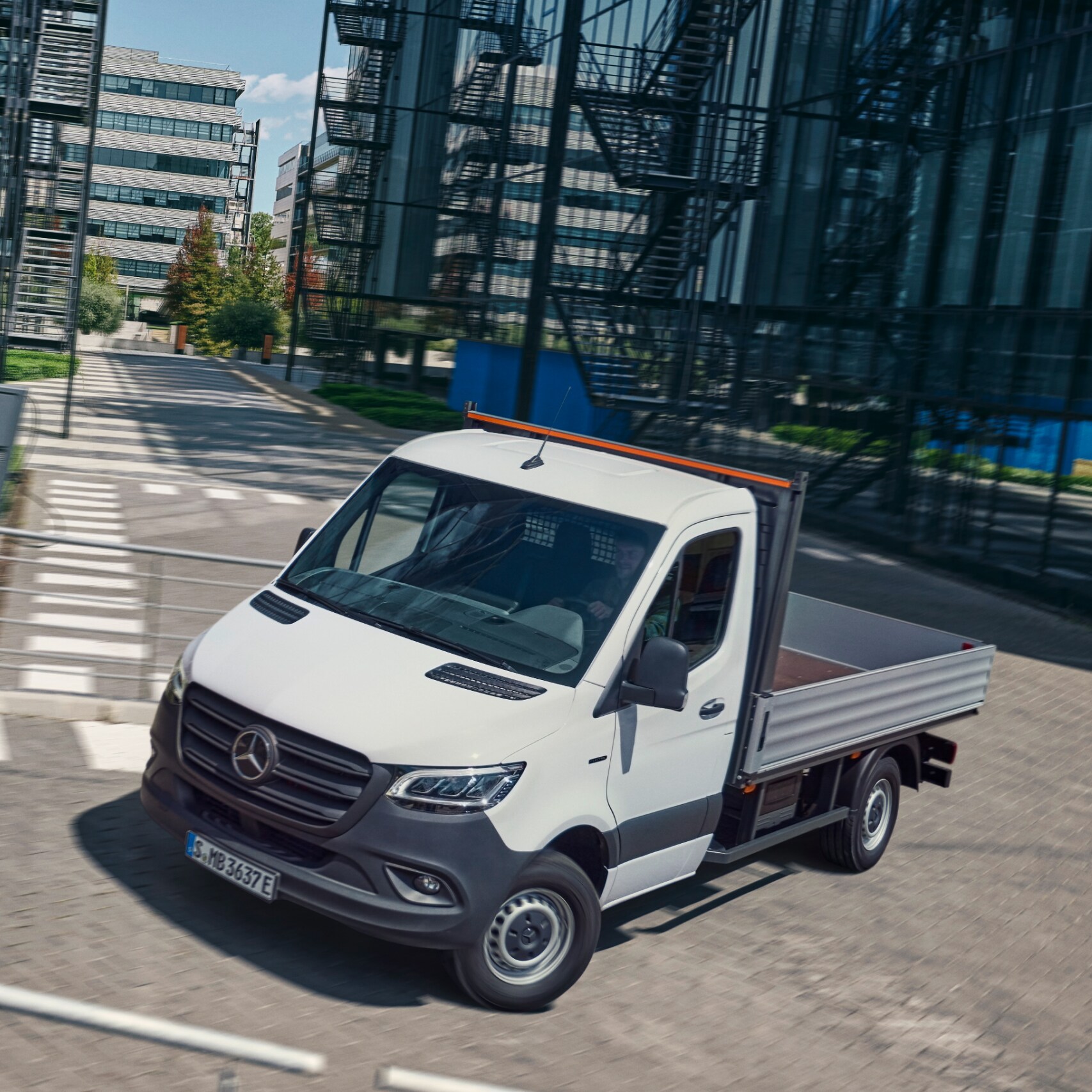 De Mercedes-Benz eSprinter Chassiscabine.