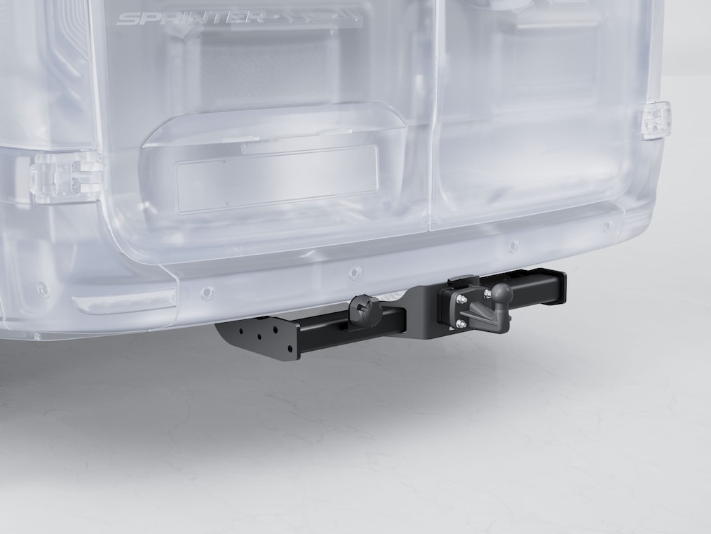 Le dispositif d'attelage de l'eSprinter fourgon.