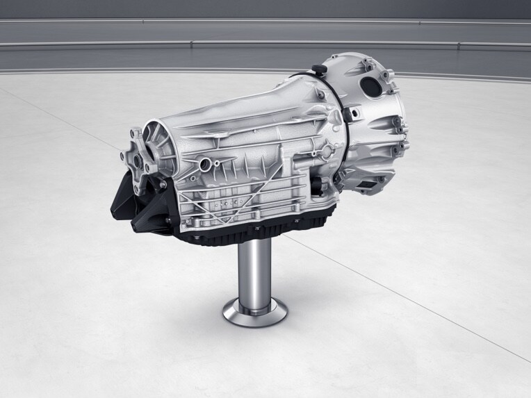 De 9G-TRONIC automatische transmissie van de Mercedes-Benz Sprinter Chassiscabine.