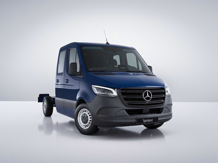 De Mercedes-Benz Sprinter Chassiscabine met onderstel voor comfort en ladingbescherming.