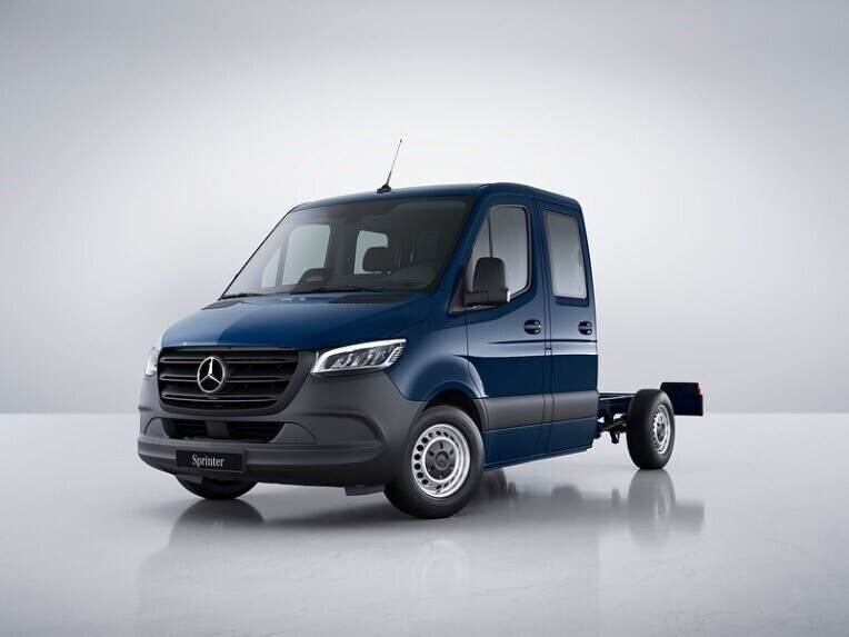 De Mercedes-Benz Sprinter Chassiscabine met comfortonderstel luchtvering.